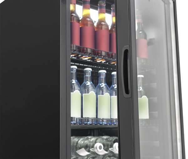 Chłodziarka witryna chłodnicza Bomann KSG 7292 (czarna)