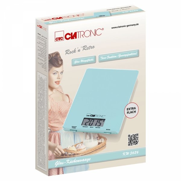 Elektroniczna waga kuchenna Clatronic KW 3626 (miętowa)