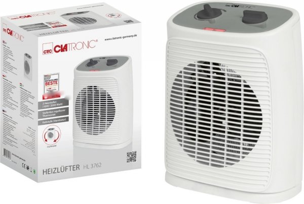 Termowentylator, grzejnik elektryczny 2000 W Clatronic HL 3762