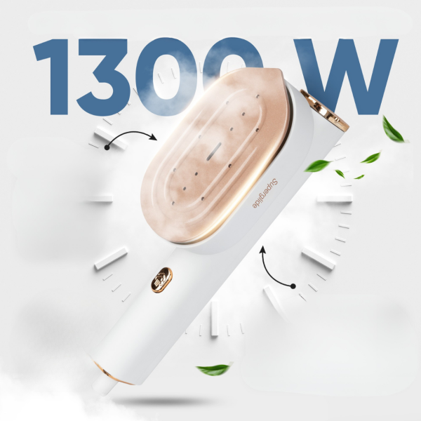 Żelazko turystyczne i steamer 2w1 ProfiCare PC-DG 3124 (biało–złoty)