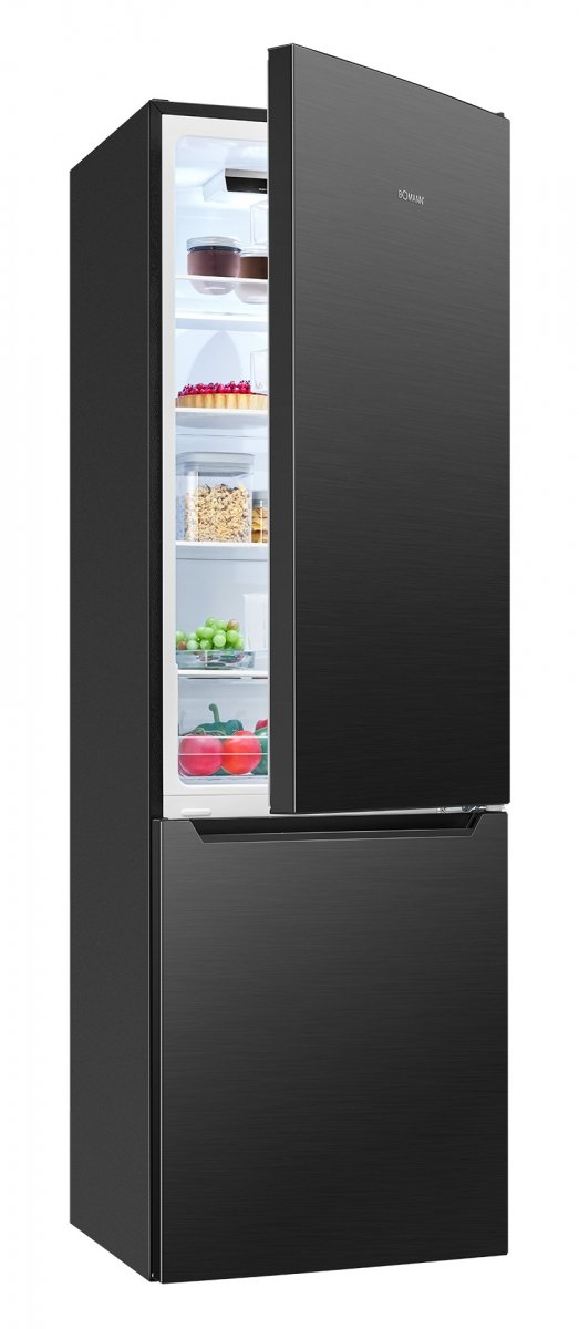 Lodówko-zamrażarka 262 l Bomann KG 7369 (ciemny inox)