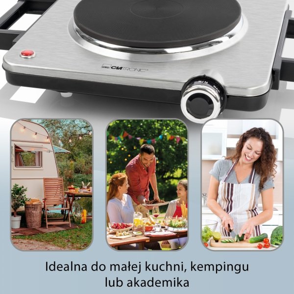 Kuchenka elektryczna przenośna Clatronic EKP 3788 E
