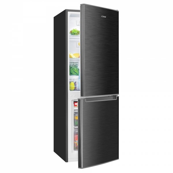 Lodówko-zamrażarka Bomann KG 7359 (ciemny inox)
