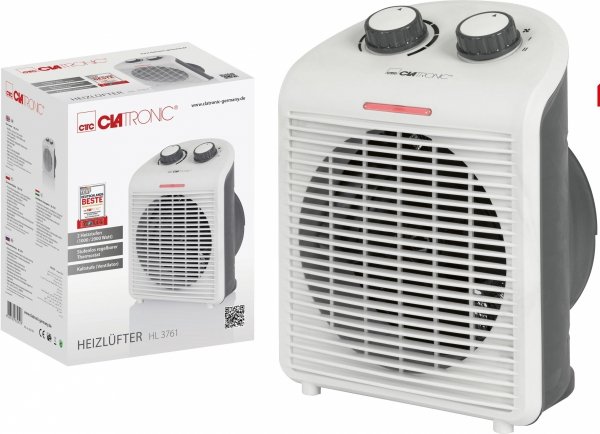 Termowentylator, grzejnik elektryczny 2000 W Clatronic HL 3761