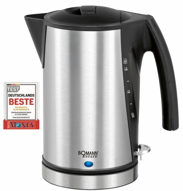 Czajnik elektryczny ze stali nierdzewnej 1,7 Bomann WKS 1356 CB Estate