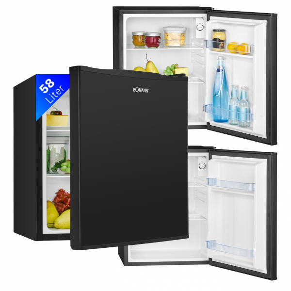 Lodówka chlodziarka podblatowa 58L Bomann KB 7347 (czarna)