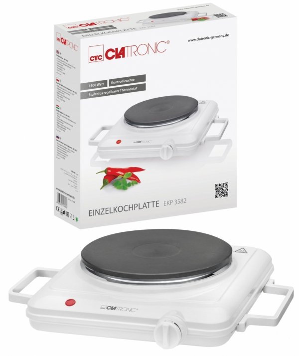 Kuchenka elektryczna przenośna jednopalnikowa Clatronic EKP 3582