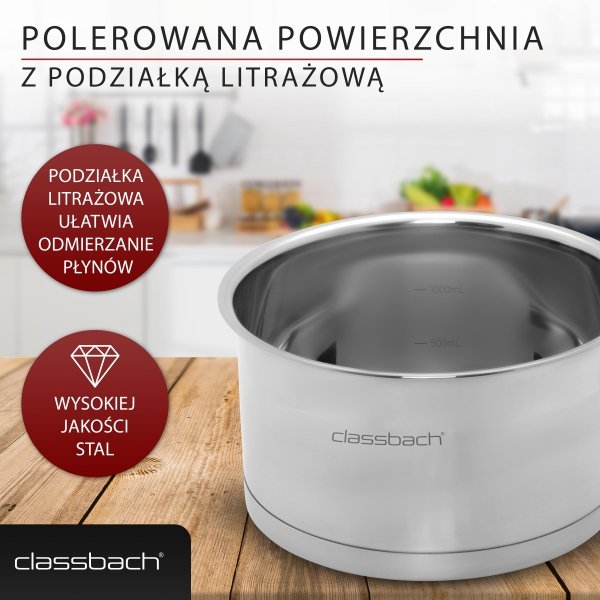 Zestaw garnków 6 elementów Classbach C-KTS 4015
