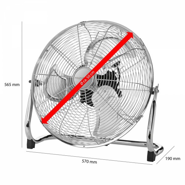 Wentylator cyrkulator powietrza podłogowy ProfiCare PC-VL 3067 WM Ø 50cm