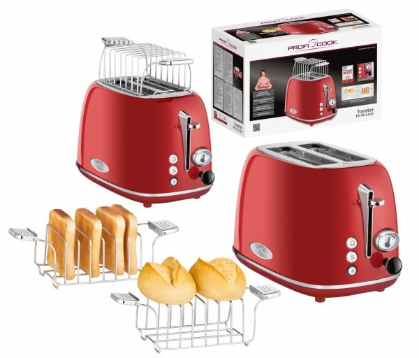Toster ProfiCook PC-TA 1193 (czerwony)