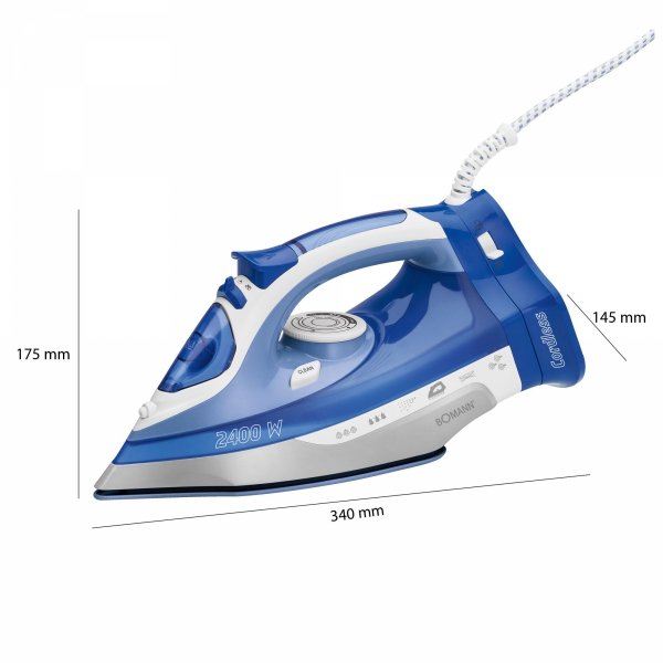 Bezprzewodowe żelazko ceramiczne 2400W Bomann DB 6006 CB