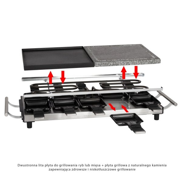 Grill elektryczny raclette 2w1 ProfiCook PC-RG 1144