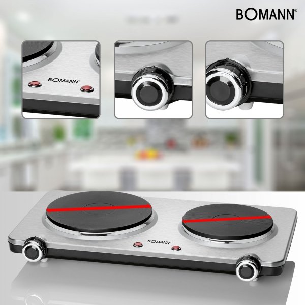 Kuchenka elektryczna dwupalnikowa Bomann DKP 5033 E CB