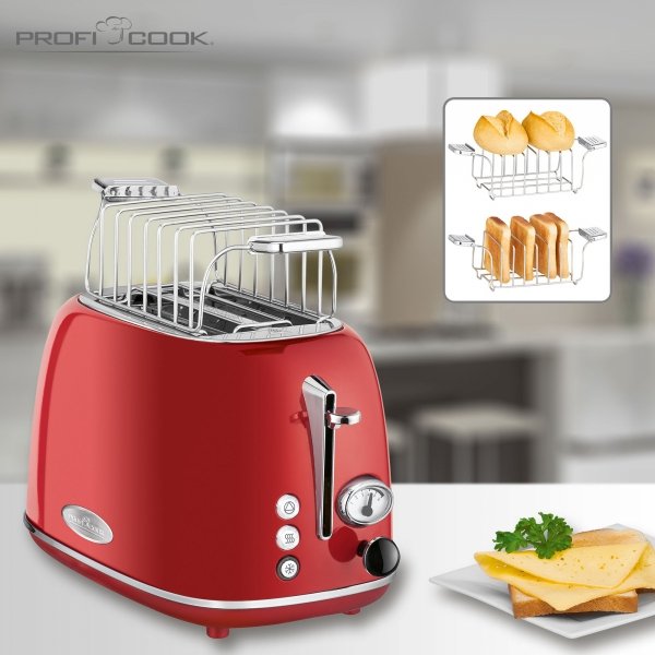 Toster ProfiCook PC-TA 1193 (czerwony)