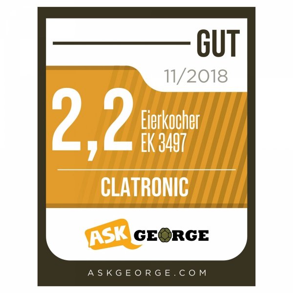 Jajowar urządzenie gotowania 6 jajek Clatronic EK 3497