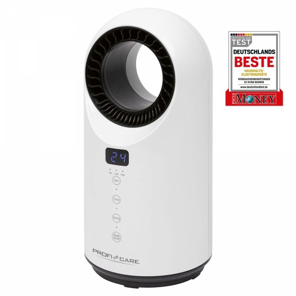 Ceramiczny grzejnik elektryczny, termowentylator, farelka + Pilot 1500 W ProfiCare PC-HL 3086