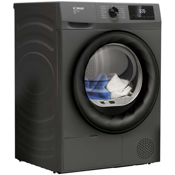 Suszarka bębnowa z pompą ciepła Bomann WPT 7154 (antracyt)