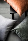 Glossy Grey Decorative Pillow 45x45