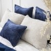 Bergen dunkelblaues dekoratives Kissen 50x30