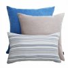 Blue and White Striped Garden Cushion 50x30