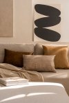 Beige Decorative Pillow Set Velvet + Stone