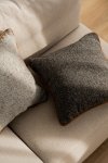 Szara poduszka dekoracyjna WOOL 45X45