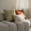 Beige-copper decorative cushion set Cord