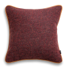 Bordowa poduszka dekoracyjna WOOL 45X45