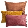 Copper-Gold Decorative Pillow Set Glossy