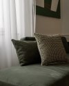 Sea green decorative pillow houndstooth 45x45