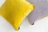 Duo żółta poduszka dekoracyjna 40x40