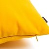 Pram żółta welurowa poduszka dekoracyjna 45x45 cm