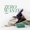 Błękitna mieniąca poduszka dekoracyjna 40x40 ZERO WASTE ZW027