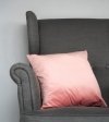 Velvet jasno różowa poduszka dekoracyjna 45x45