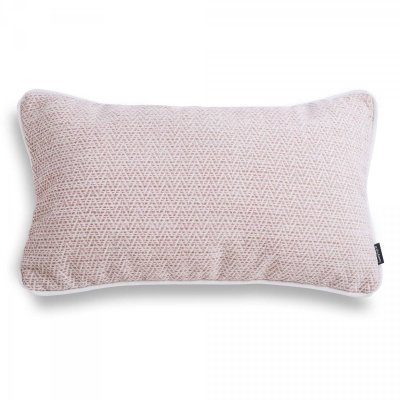 Pink decorative pillow herringbone 50x30
