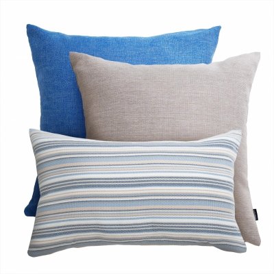 Beige and Blue Garden Cushion Set Ketama