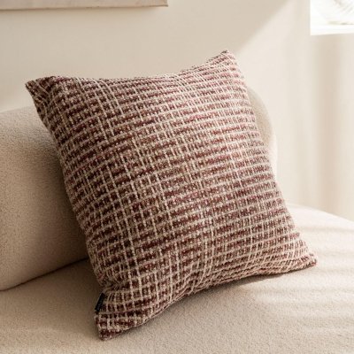 Teli Large Black-and-Gray Decorative Pillow 50x50