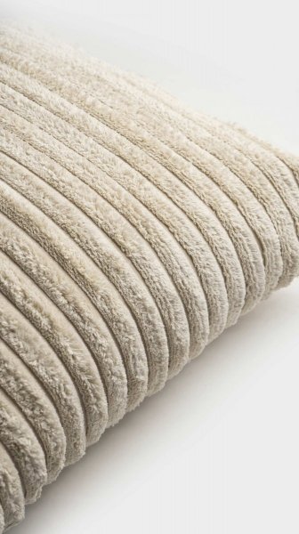 Cord kremowa poduszka dekoracyjna 50x50