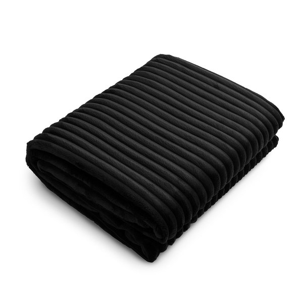 Schwarze Bettüberwurf, 220x140 cm, Colet.