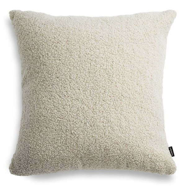 Cozy Large Beige Boucle Decorative Pillow 50x50
