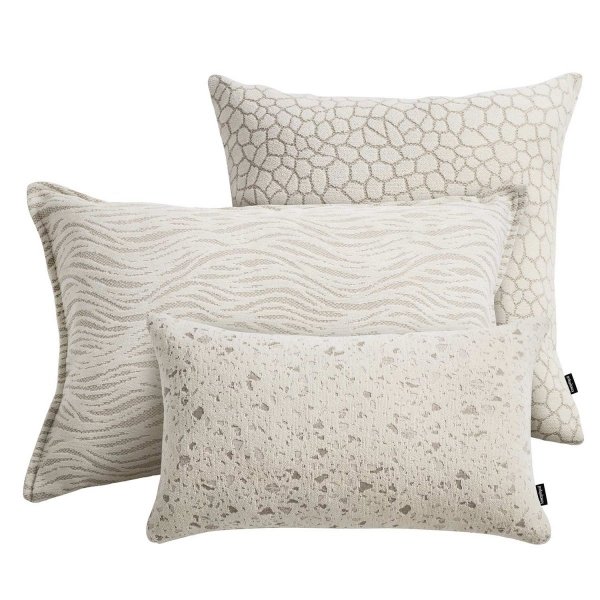 White Decorative Pillow Set Calm