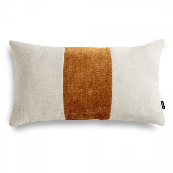 Rolo Rust Decorative Cushion with a Stripe 50x30