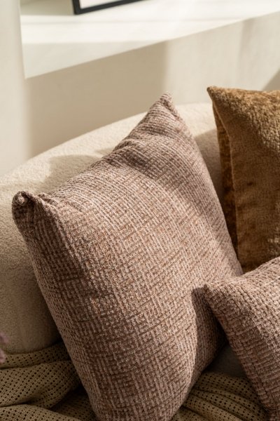 Beige Set of 3 Decorative Pillows Tisimi
