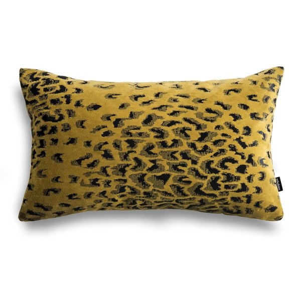 Gold Decorative Pillow with Dots 50x30