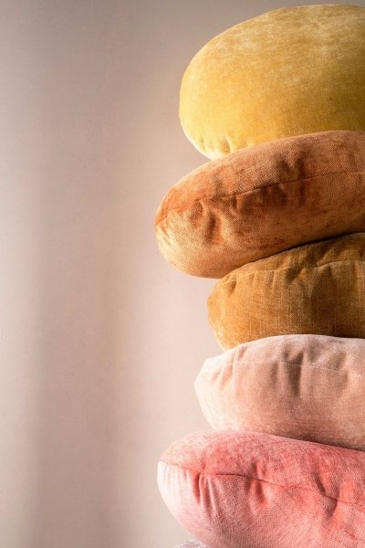 Rolo okrągła koralowa poduszka dekoracyjna 45