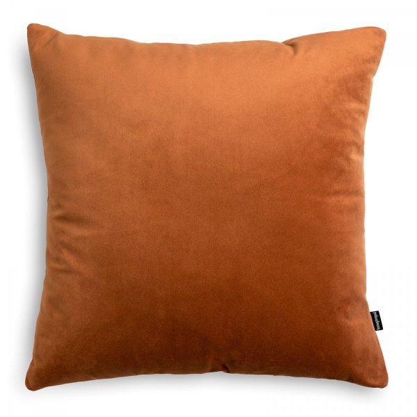 Velvet ruda poduszka dekoracyjna 45x45