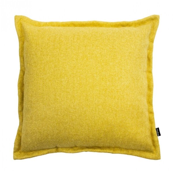 Tweed żółta poduszka dekoracyjna 45x45 