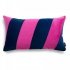 Stripes Navy-Pink Decorative Cushion 50x30