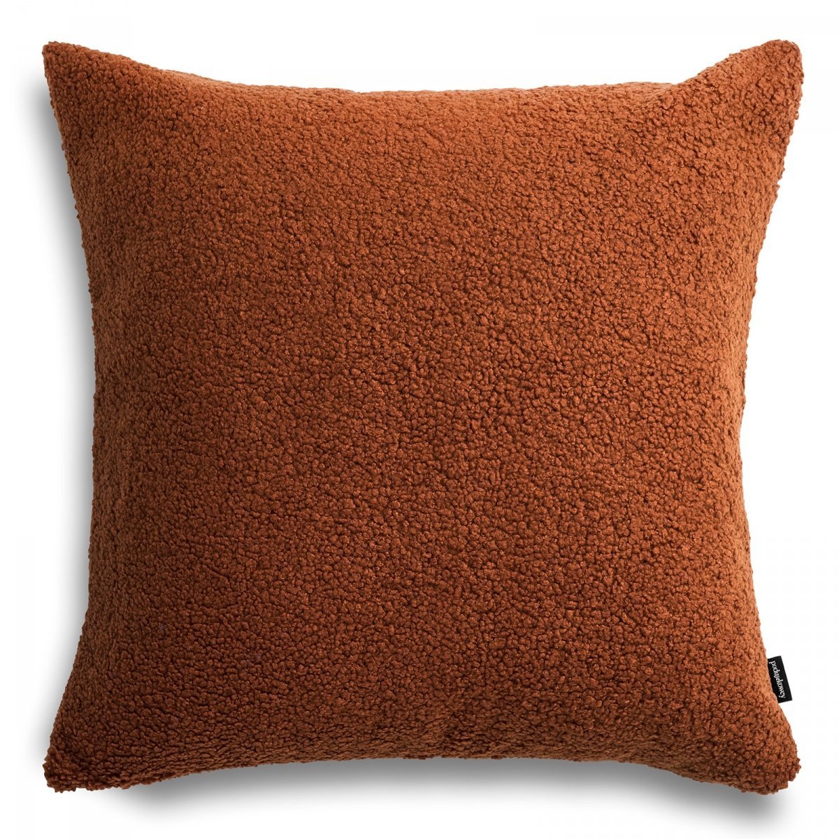 Cozy Velký Rezavý Dekorativní Bouclé Polštář 50x50