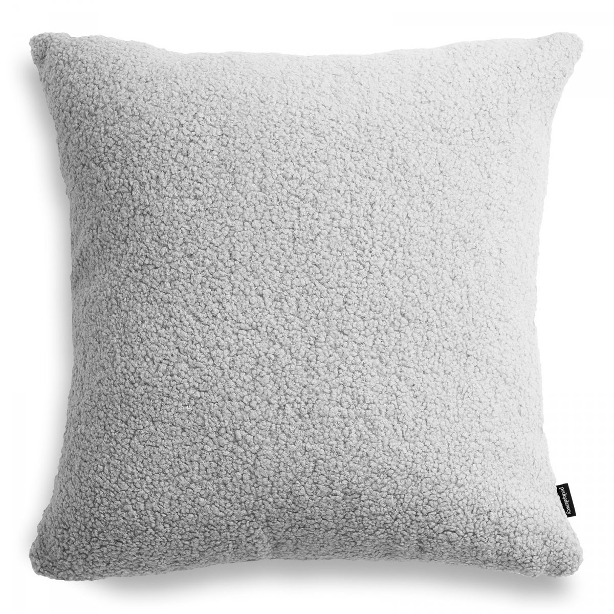 Cozy Large Grey Boucle Decorative Cushion 50x50